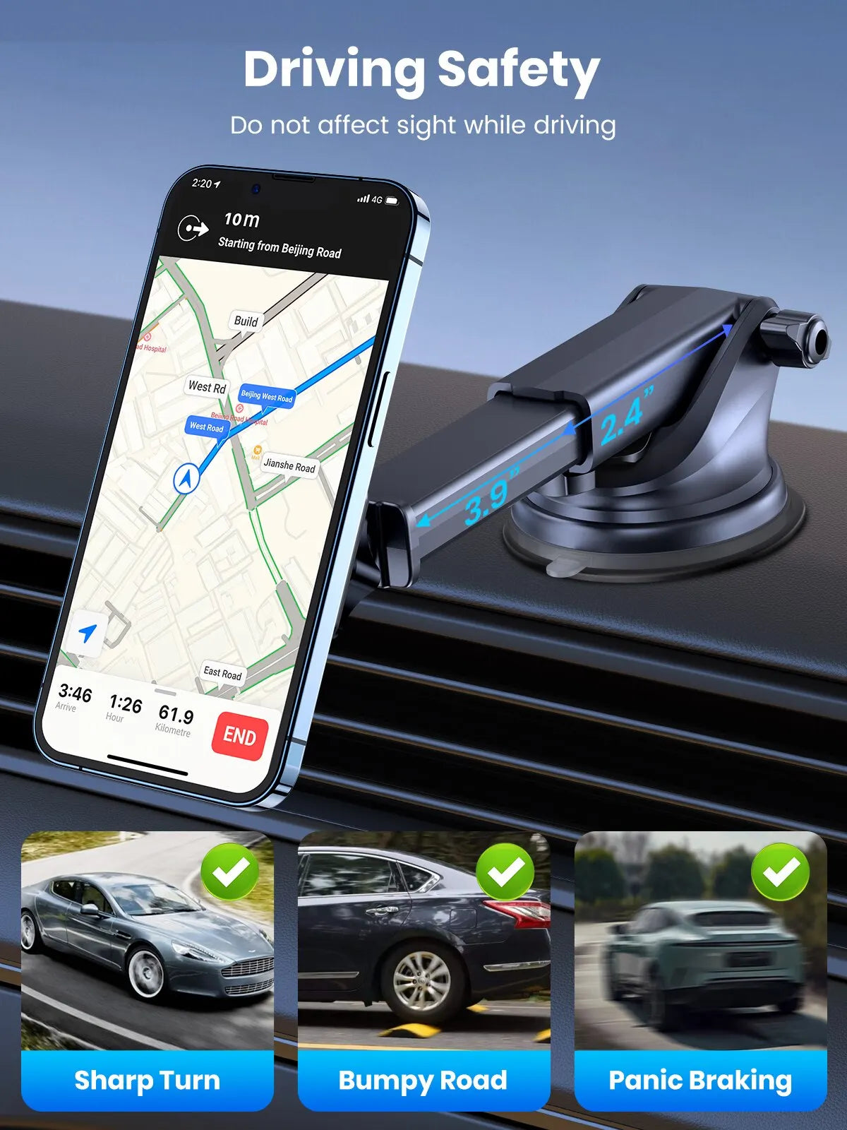 MagSafe Magnetic Car Phone Holder – Pro Grip Mount